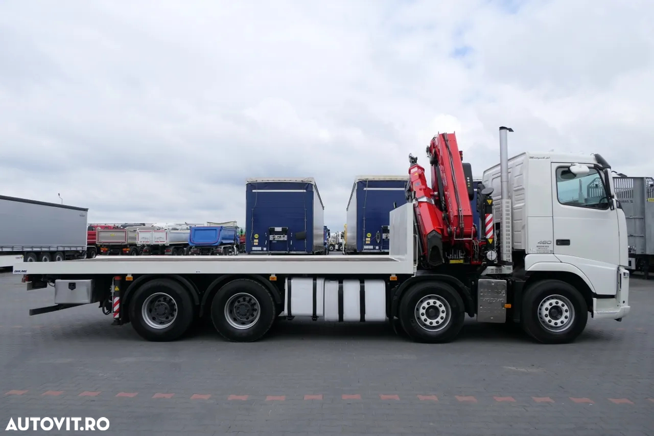 Volvo FH 460 / 8X4 / PLATFORMA + HDS FASSI F455 / 17 M RAZA / CAPACITATE MAX 13,5 T / RADIO CONTROL - 12