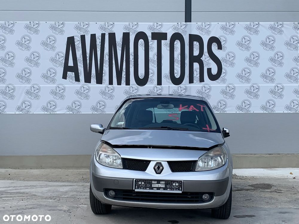 RENAULT MEGANE SCENIC 2006 *SAMOCHÓD NA CZĘŚCI* 1197  MASKA, LAMPA, DRZWI, LUSTERKO, ZDERZAK, GRILL, BŁOTNIK, KLAPA, BELKA, DESKA, FOTELE, KANAPA, ĆWIARTKA KIEROWNICA, TARCZE, ZACISKI, ZAWIESZENIE, KOMPLETNY PRZÓD, KOMPLETNY TYŁ, LICZNIK, ZEGARY, PRAWE LEWE PRZÓD TYŁ - 2