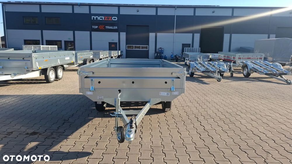 Neptun DOSTAWA! Przyczepa platforma wym. 263x145x30cm koła pod spodem N7-263 2 BaseLine, wszystkie burty DEMONTOWALNE, DMC 750kg GN87 - 5