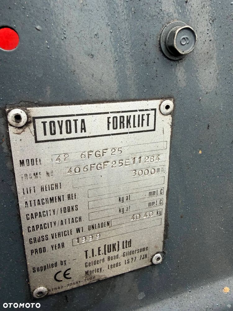 Toyota 2-6FGF25 NR: 40-6FGF25-11234 - 7