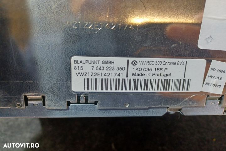 Radio cd 1K0035186P Volkswagen VW Golf 5 [2003 - 2009] Hatchback 5-us - 3