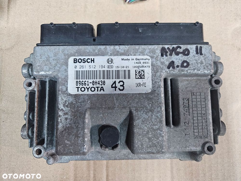 toyota aygo ii 14-18 1.0 komputer kluczyk stacyjka - 2