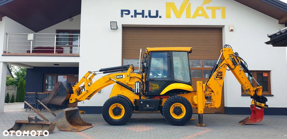 JCB 2CX tylko 2835mtg! z ROTOTILT / 3 łyżki /widły/centralne smarowanie/klimatyzacja / STAN IDEALNY !! - 1