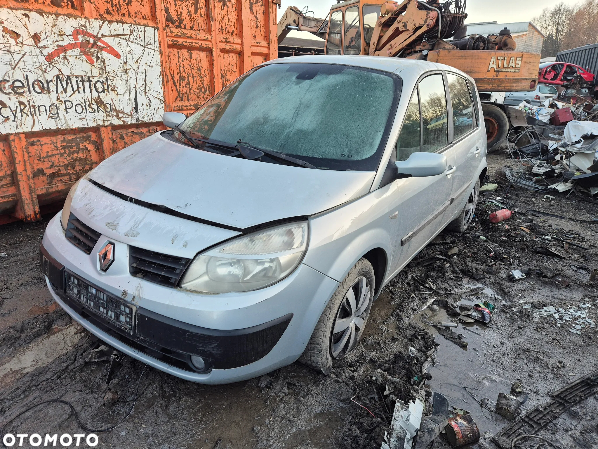 RENAULT SCENIC II NV632 maska pokrywa silnika klapa bagażnika zderzak lampa reflektor pas przedni stop lampy halogeny - 2