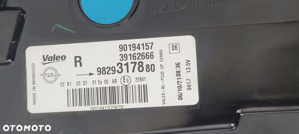 LAMPA TYLNA LED PRAWA OPEL CORSA F 2019- 9829317880 OPEL - 9