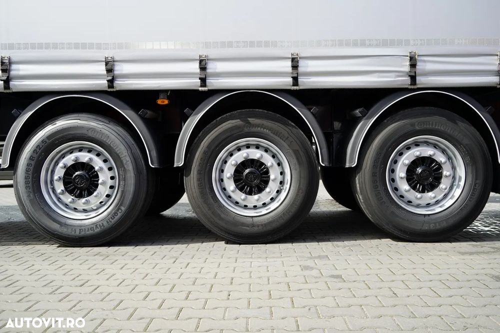 Fruehauf / CORTINĂ / STANDARD / LIFT 2.000 kg / BALCĂ PODEA PUTERNICĂ / AXE SAF - 25