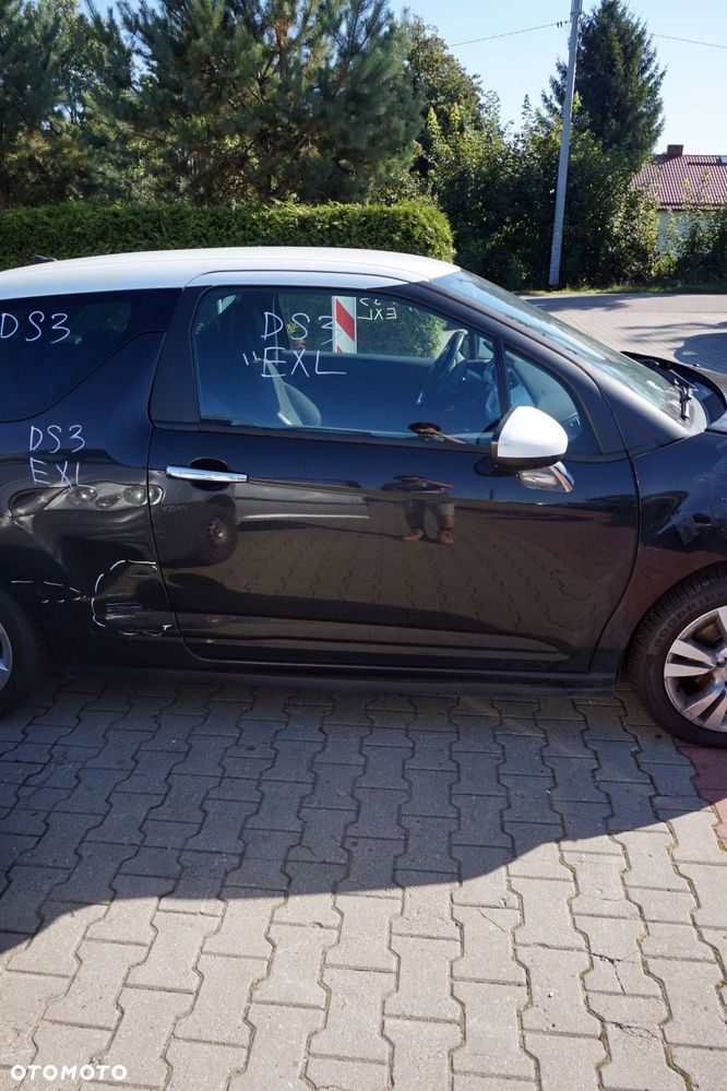 DRZWI PRZEDNIE PRAWE DS3 I EXL  CZARNY CITROEN 2010-2014 - 1