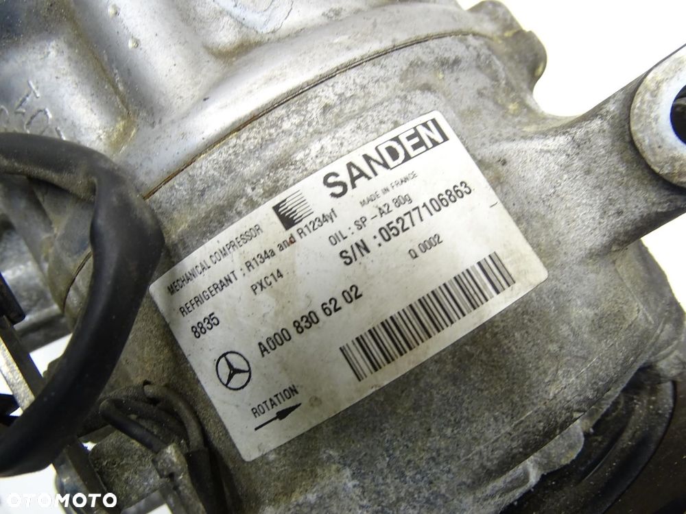 SPRĘŻARKA KOMPRESOR KLIMATYZACJI A0008306202 MERCEDES W177 1.5 CDI A KLASA - 11