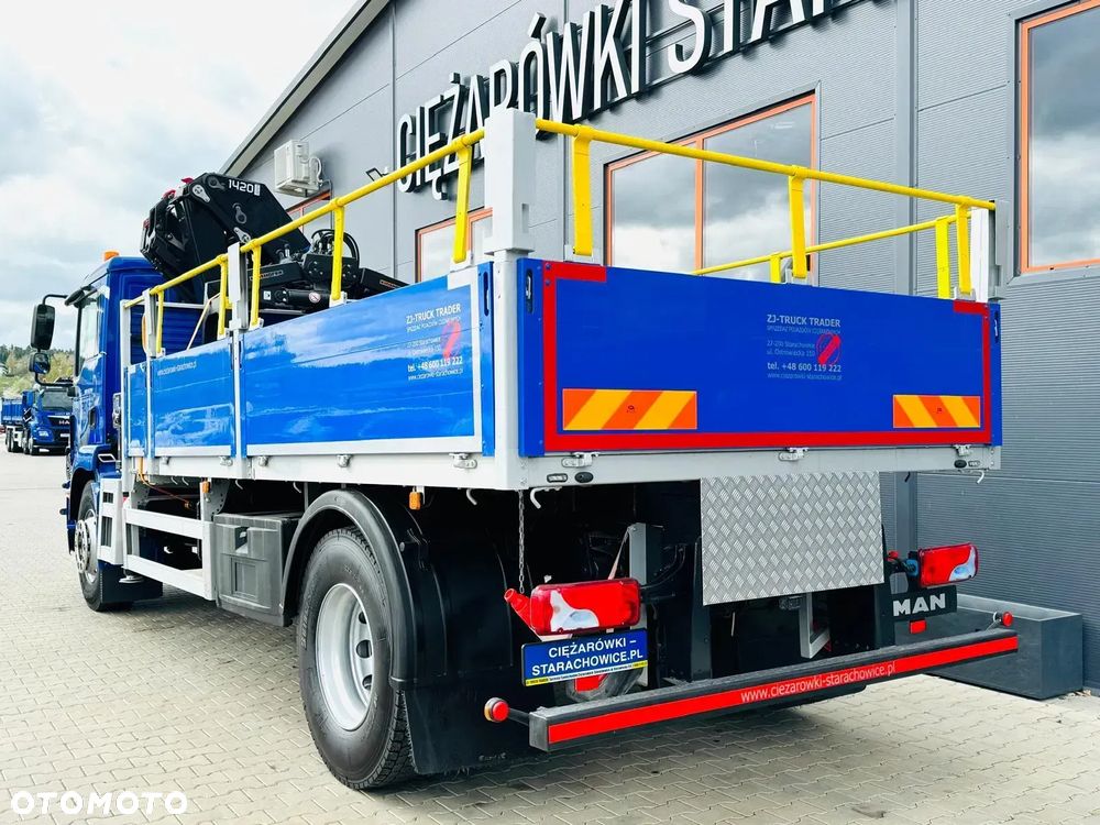 MAN MAN TGM TGL TGS 18.250 E6 // orginał. przebieg 107tys km // 4x2 // żuraw HMF 1420 K2 HDS dzwig kran crane - 10