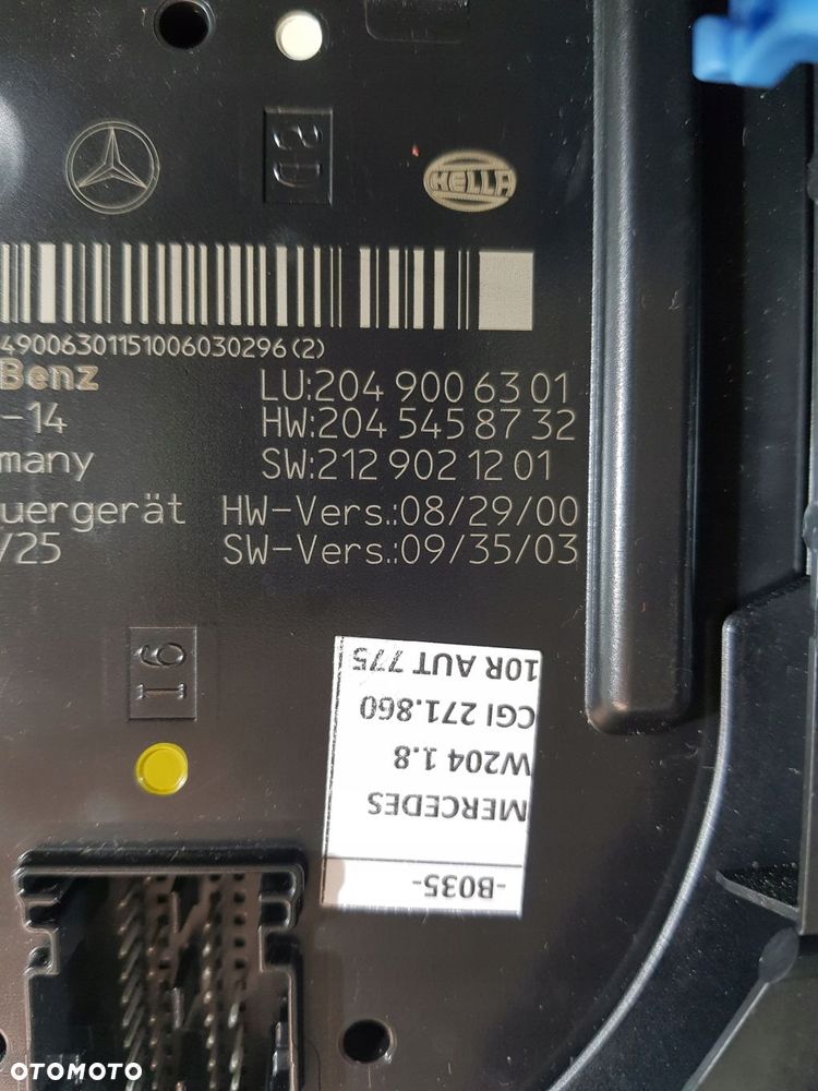 moduł sam 2049006301 mercedes c-klasa w204 1.8 cgi - 10