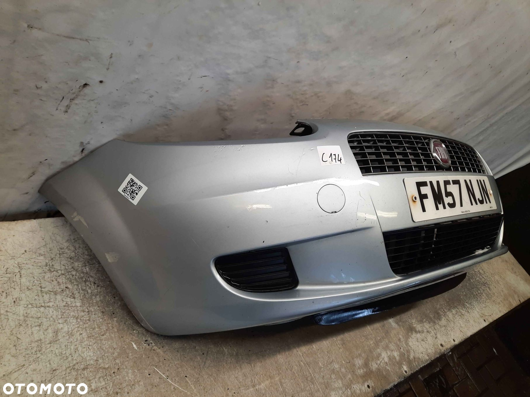^ ZDERZAK PRZÓD PRZEDNI DO FIAT GRANDE PUNTO 589/A SREBRNY - 5