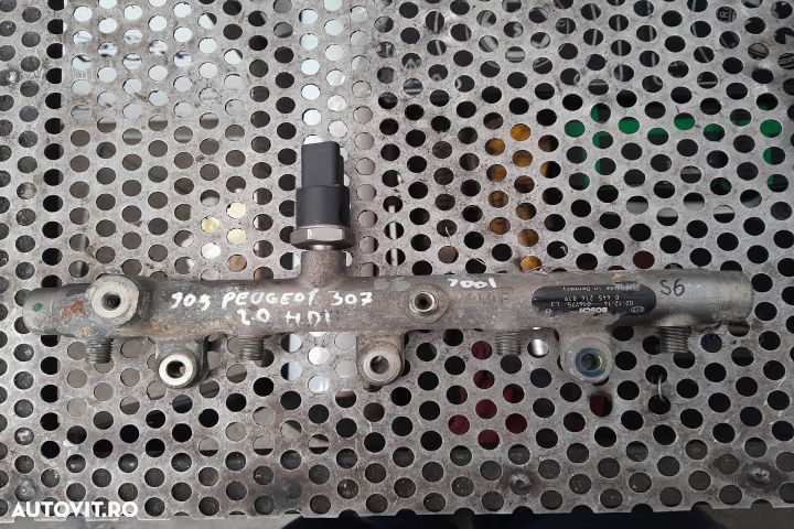 Rampa injectoare 2.0 HDI, 0445214019 Peugeot 307 1 [2001 - 2005] wago - 2