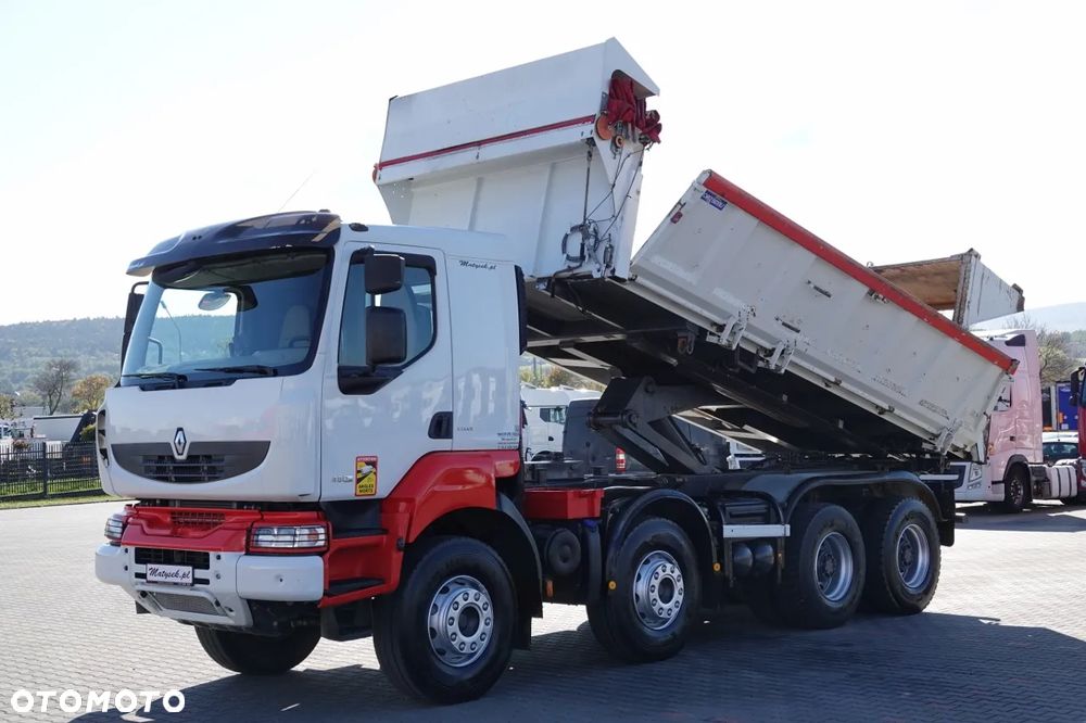 Renault KERAX 480 / 8x4 / WYWROTKA / HYDROBURTA / HYDROKLAPA / BORDMATIC / AUTOMAT - 1