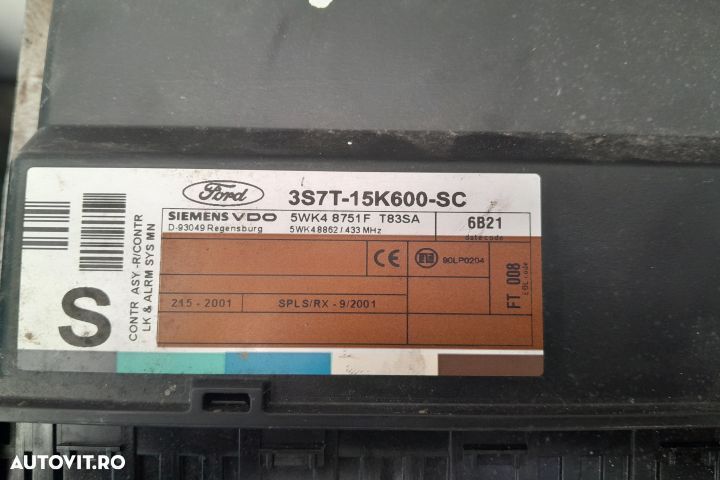 Kit pornire 3S7T15K600SC, 6S7112A650BC, 3S7F10841, PATS XCVR Ford Mon - 3