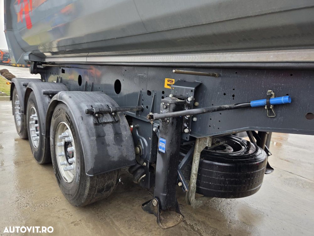 Meiller 3 axe, 28mc, axe SAF, prelata, roata rezerva, axa liftabila, picoare sprijin, masa propie 6,7t, scena vizitare, STARE FOARTE BUNA-posibilitate leasing 4 ani-PROMOTIE 23900 EUR+Tva - 8