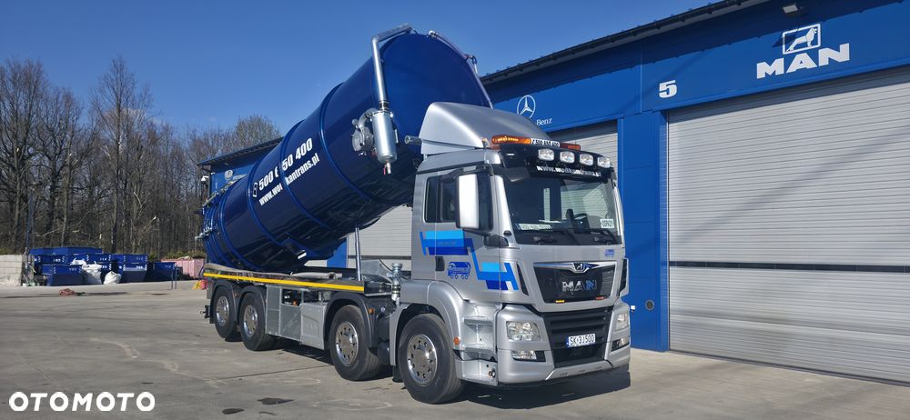 MAN TGS 35.420 8x2 zabudowa 2026 25+2m3 WUKO asenizacyjny kombi cysterna beczka - 1