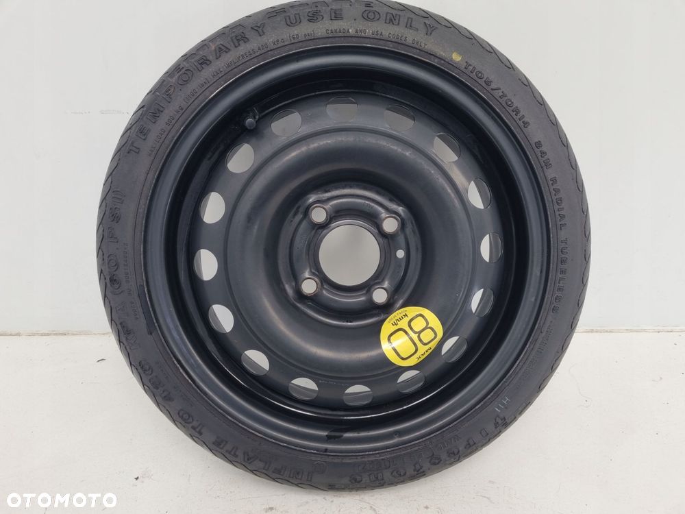 KOŁO DOJAZDOWE ZAPASOWE Nissan Micra K12 Note 105/70 R14 4x100 40300AX677 - 2