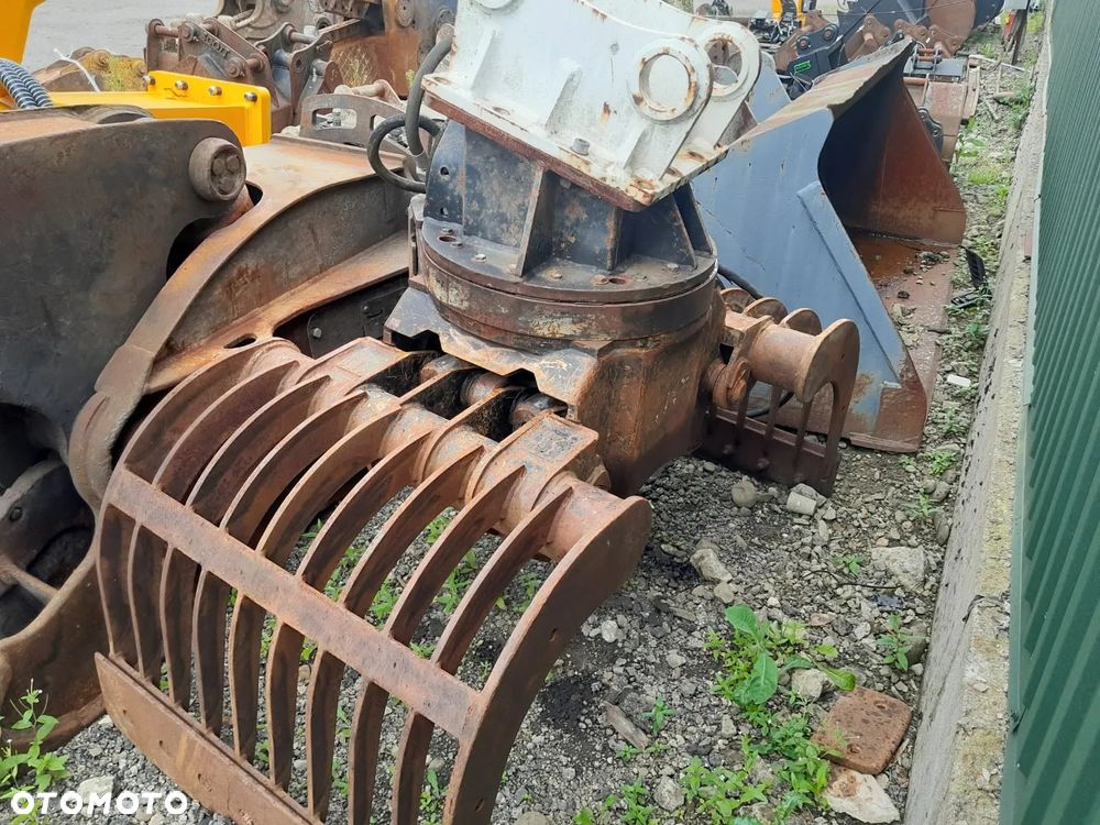 Kinshofer D15 na 2 siłownikach, chwytak hydrauliczny obrotowy sortujący wyburzeniowy kleszcze, waga 650kg.