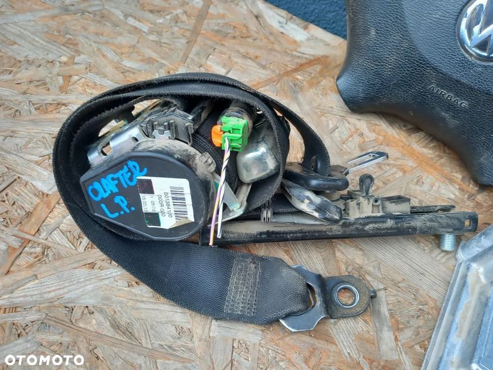 poduszka kierowcy pasażera airbag pas lewy prawy sensor komplet vw crafter 2006-2017 - 5