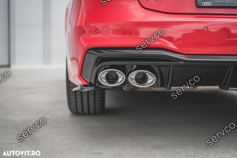Difuzor bara spate Audi A7 C8 S-Line plus imitatii evacuare Maxton - 3