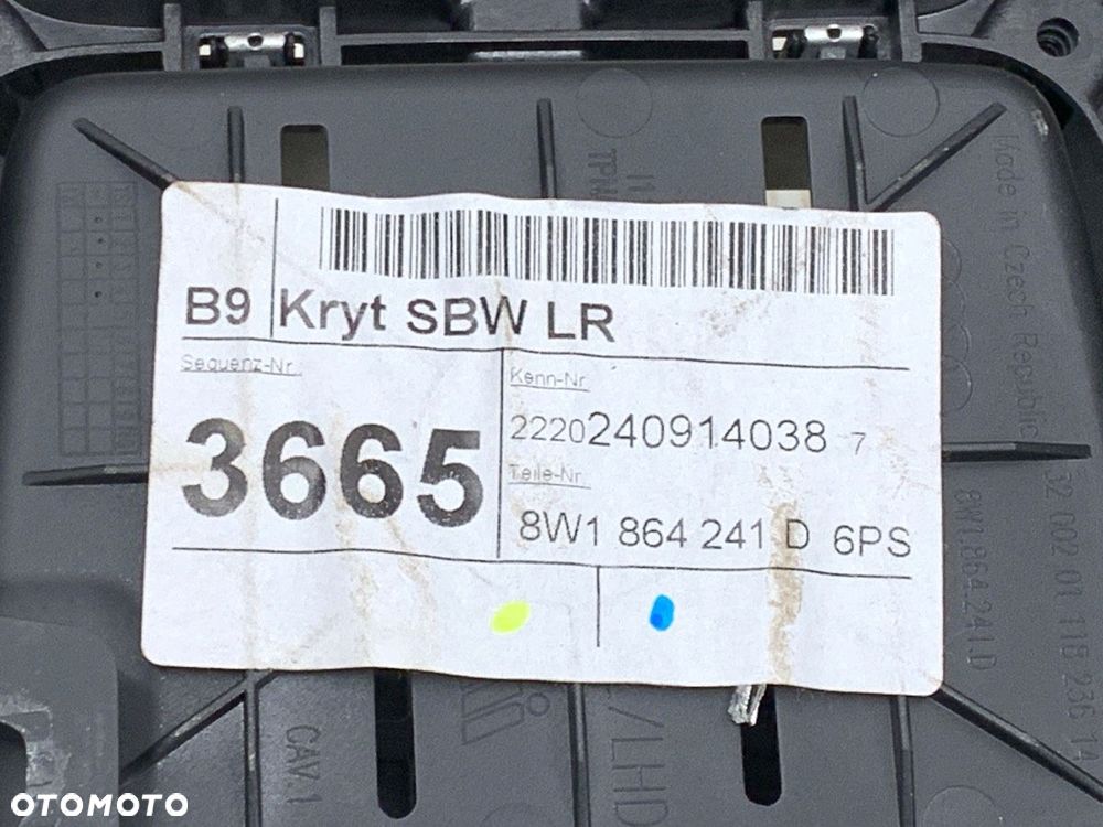 TUNEL ŚRODKOWY  AUDI A4 B9 (8W2, 8WC) 2015 - 2022 35 TFSI Mild Hybrid 110 kW [150 KM] Hybryda - 5
