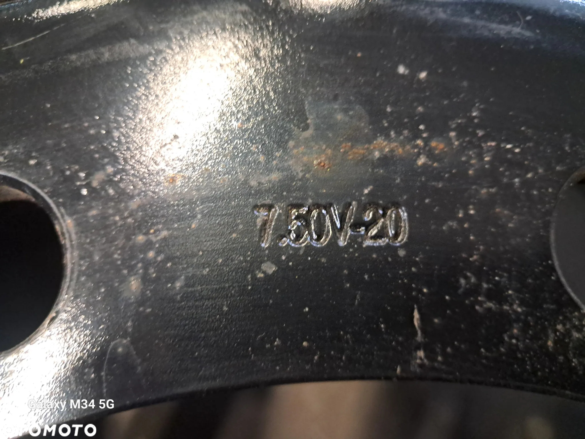 Felga stalowa koparka obrotowa 7.50-20 - 3