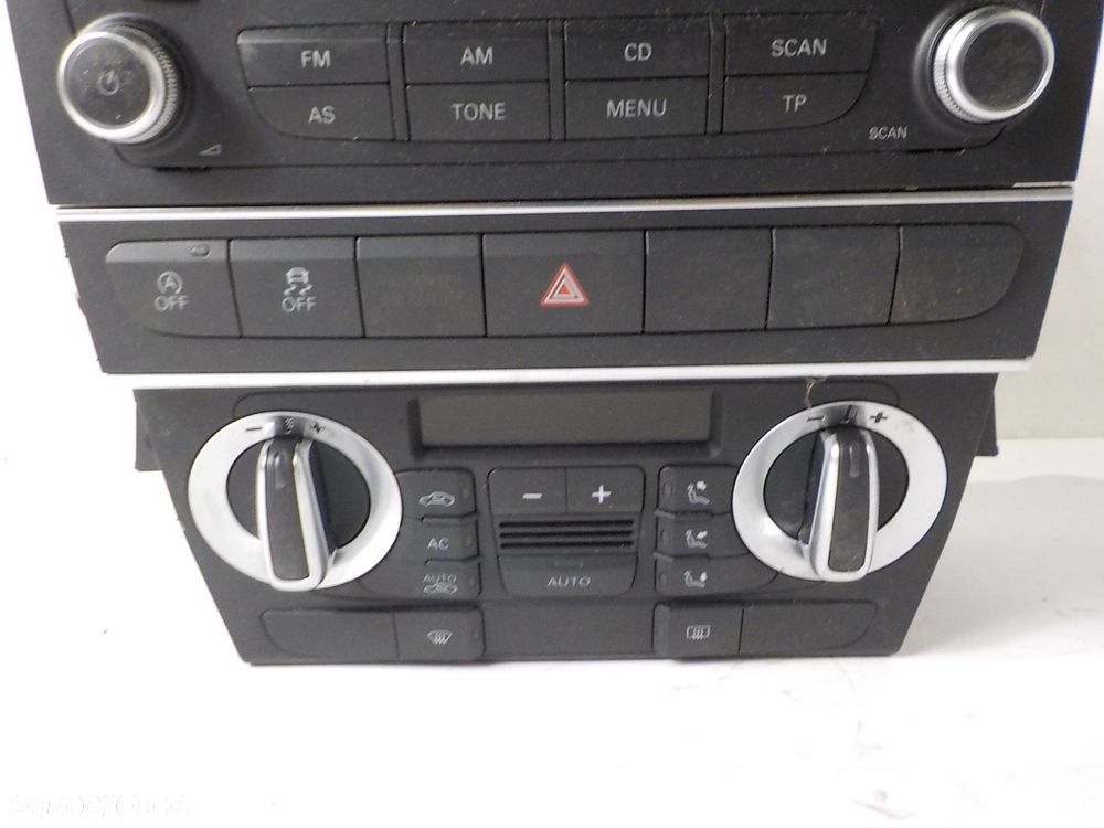 A3 II 8P KONSOLA ŚRODKOWA RADIO KOSZ PANEL 2 DIN - 4