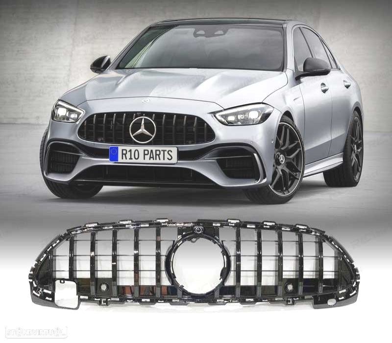 GRELHA FRONTAL DESPORTIVA MERCEDES W206 21- LOOK AMG GT PRETO - 1
