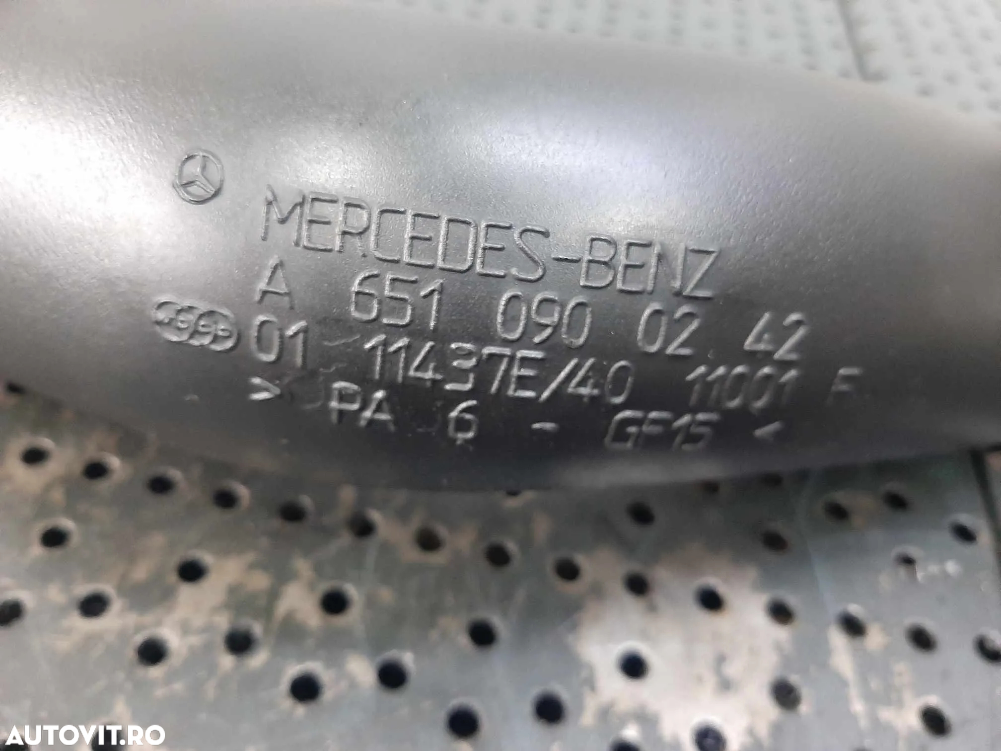 tubulatura intercooler  cu senzor 2.2 cdi  mercedes c-class w204 e-class w212 a6510900242 - 2