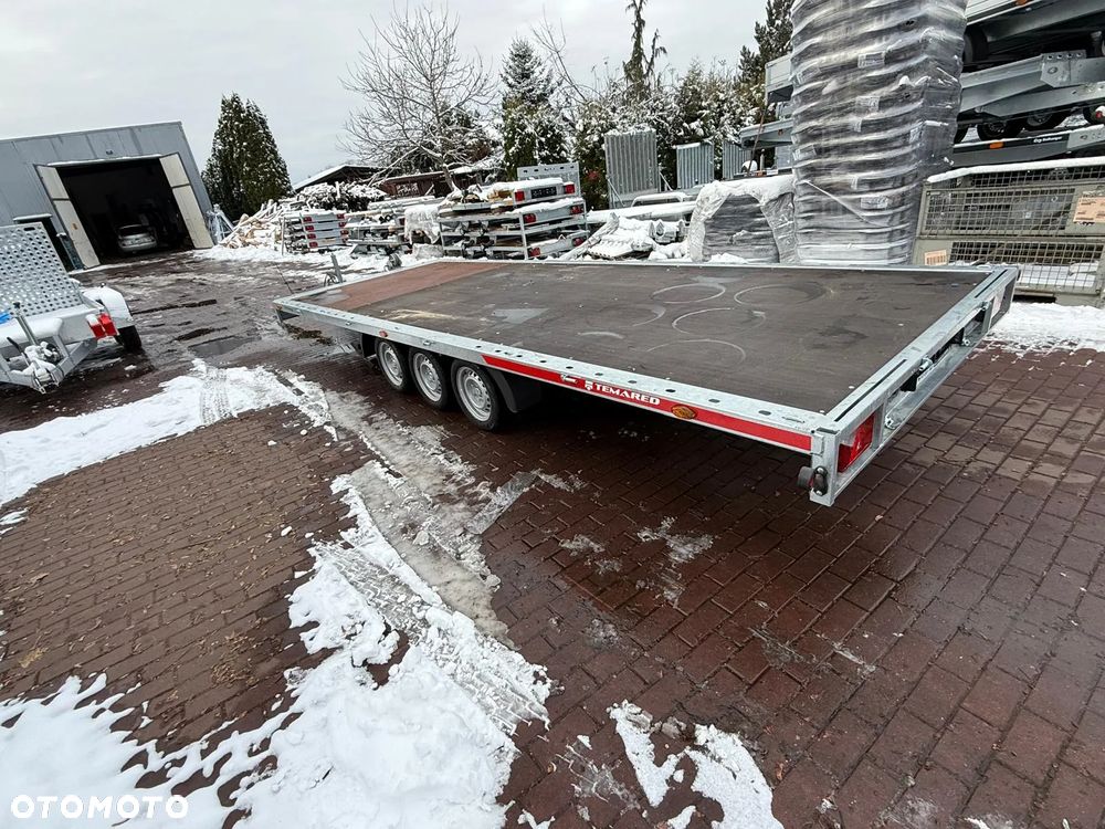 Martz Przyczepa Temared CARPLATFORM 6021/3 S 3,5T laweta platorma 6x2 3 osie najazdy koła r13c dostawa - 3
