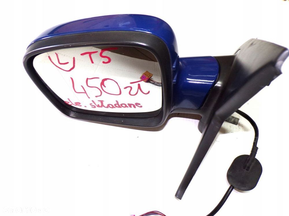 VW T5 04- CARAVELLE MULTIVAN LUSTERKO LEWE ELEKTRYCZNE SKŁADANE ORYGINALNE - 6