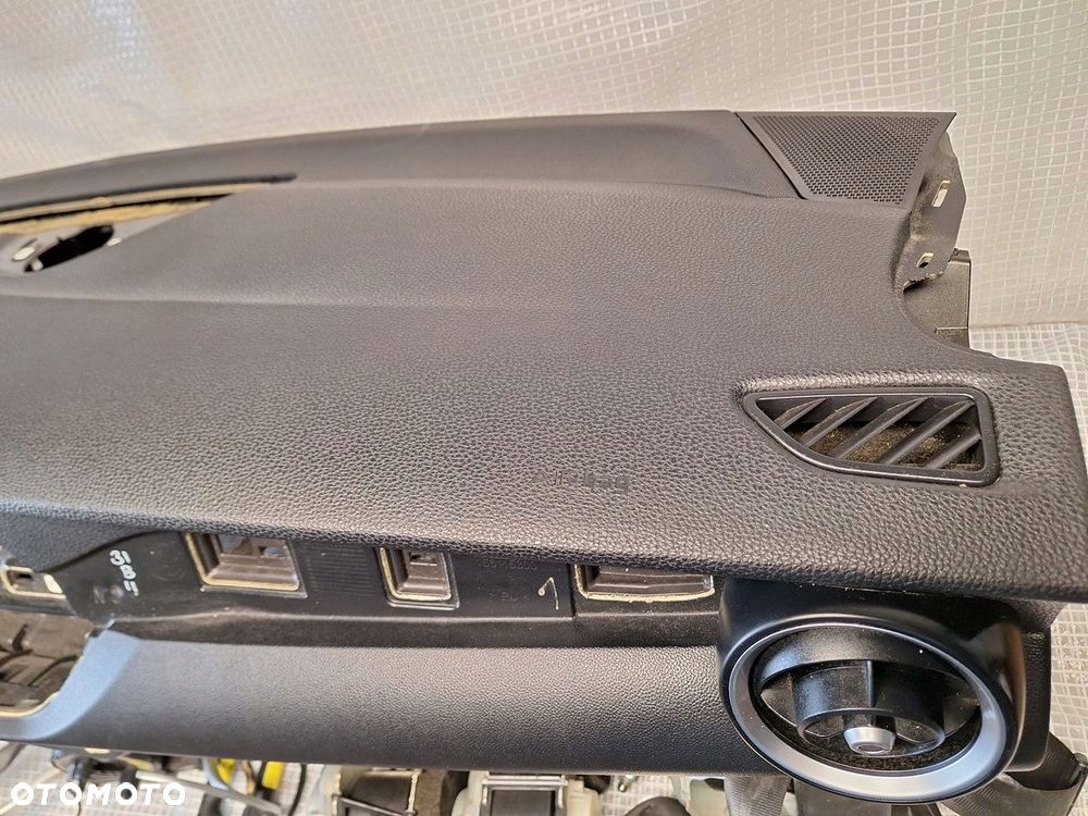 alfa romeo stelvio konsola czarna airbag poduszki  pasy  orginal  demont - 5