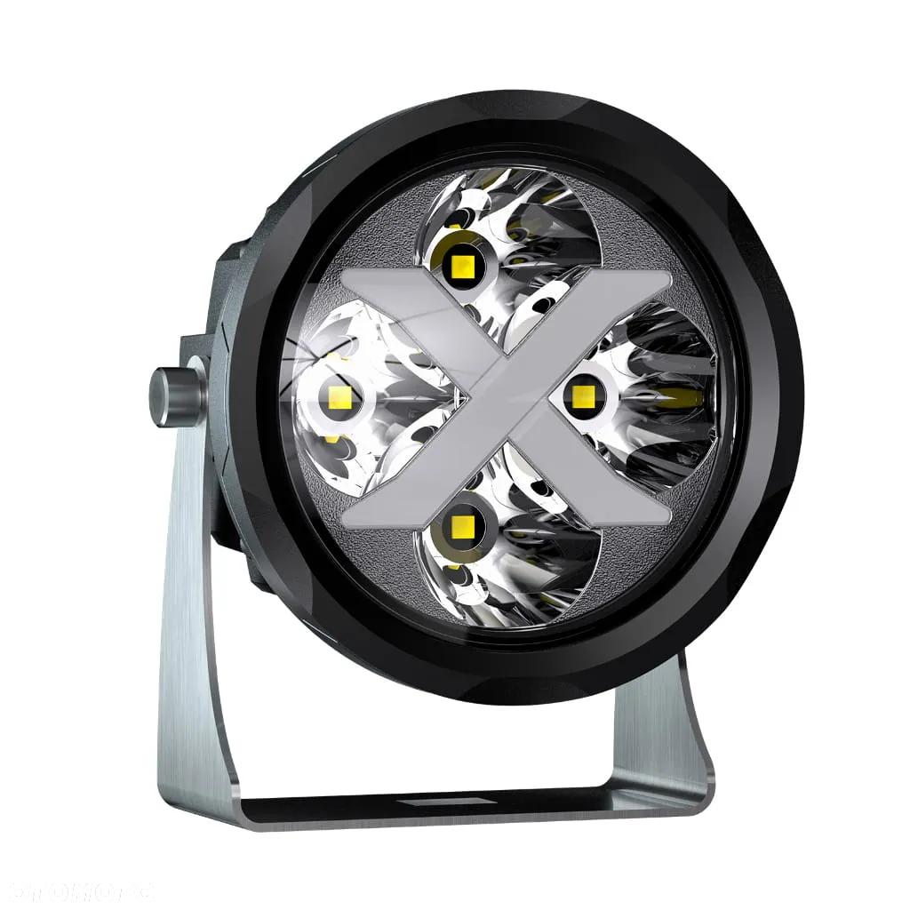 ZESTAW: 2x LED BERRETA "X" RGB 4” 40W okrągłe, skupiające + wiązka elektryczna - 3