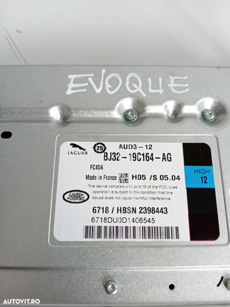Amplificator Audio Range Rover Evoque L538 An 2011-2018 Cod BJ32-19C164-AG - 5