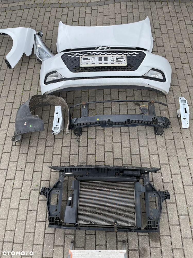Kompletny przód maska zderzak błotnik pas przedni reflektor PSW Hyundai I20 II 14-18 - 1