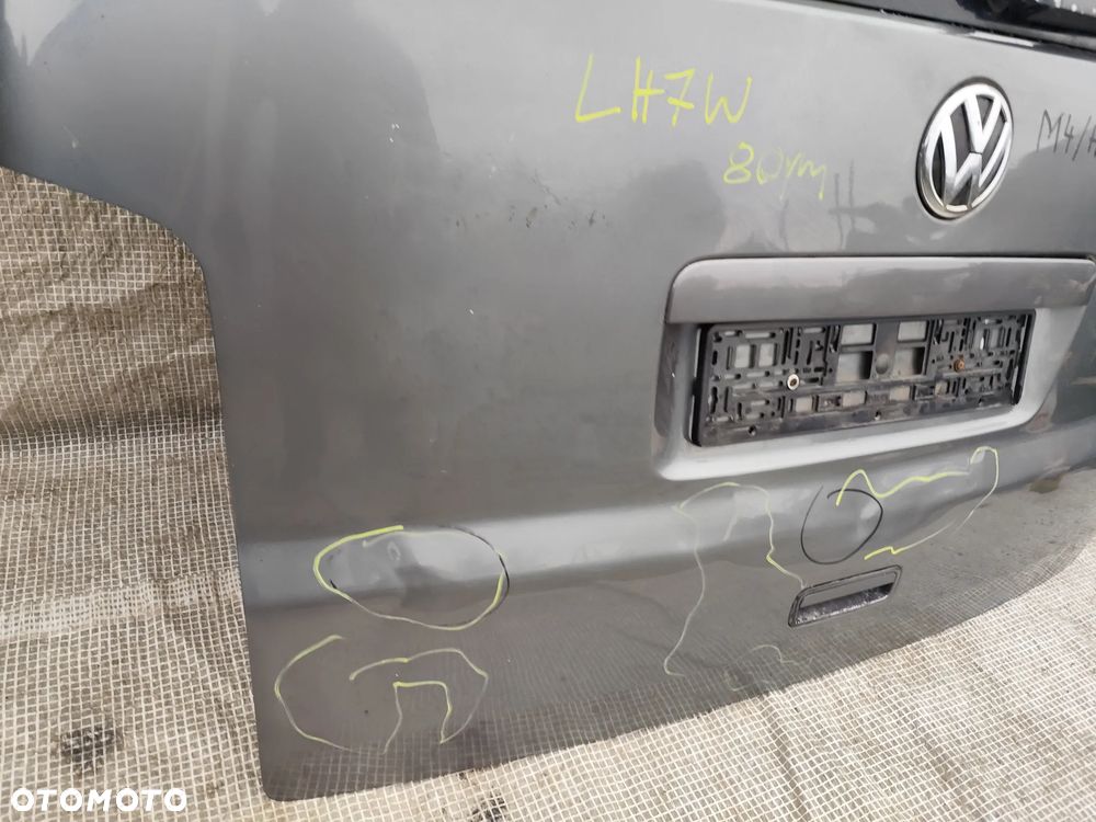 VW Transporter T5 T6 Multivan Klapa Tylna Tył Kompletna Szara LH7W - 8