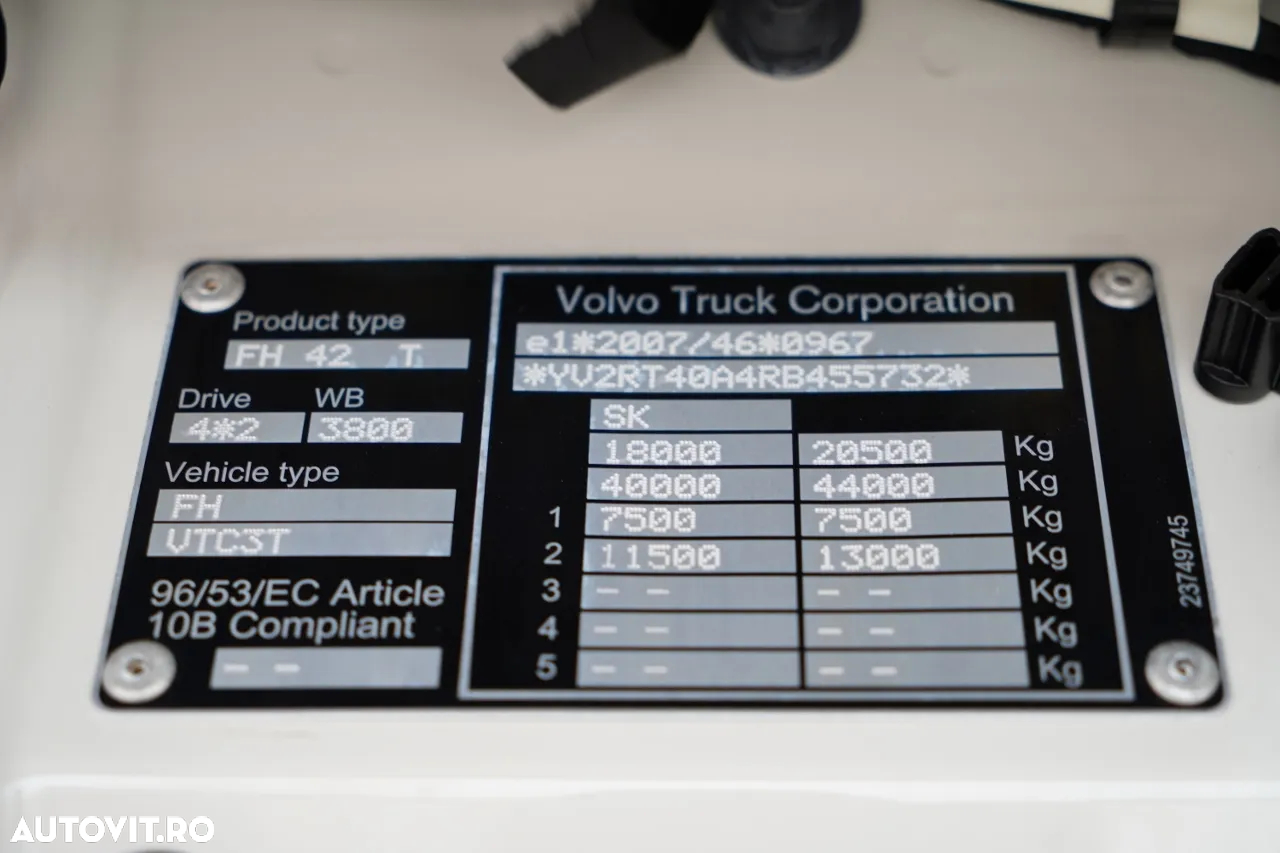 Volvo FH 500 / XXL / 2024 / I-PARK COOL / PIELE / I-SHIFT / CONTRACT DE REPARAȚIE POST-SERVICE / IMPORTAT - 34