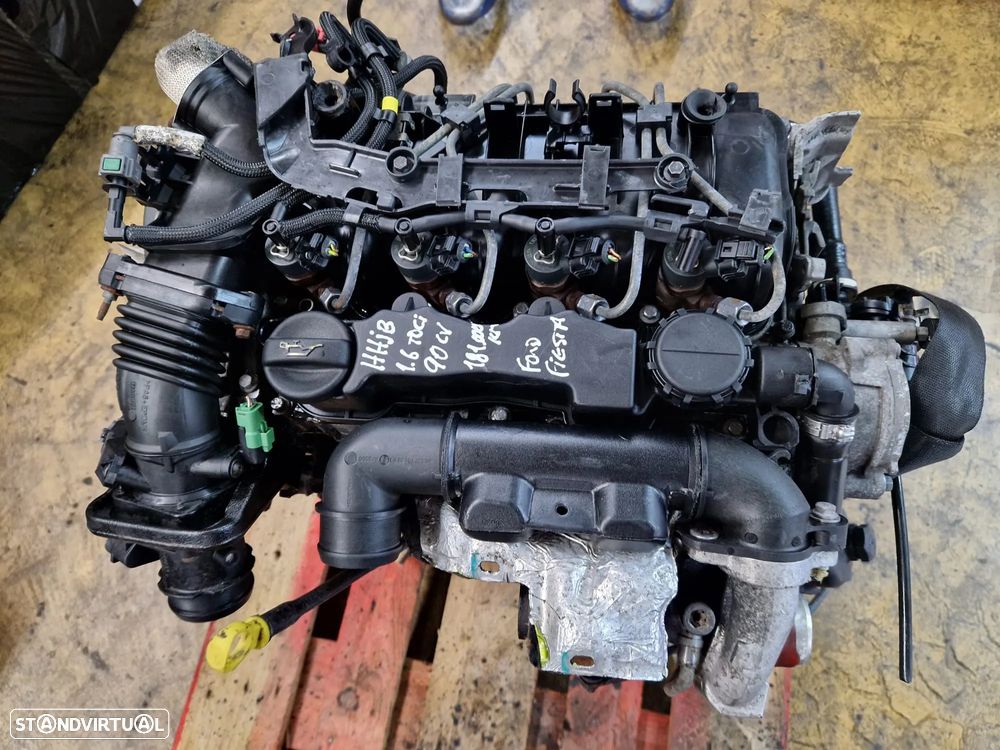 Motor usado HHJB FORD FIESTA 1.6 TDCI 90CV 16V HDI FUSION FOCUS - 1