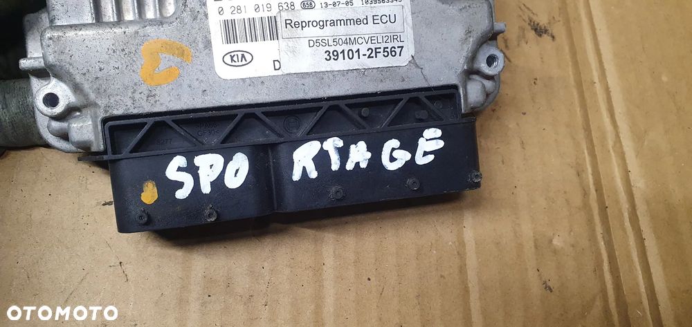 Komputer sterownik silnika Kia Sportage III 2.0 CRDI 39101-2F567 0281019638 - 6