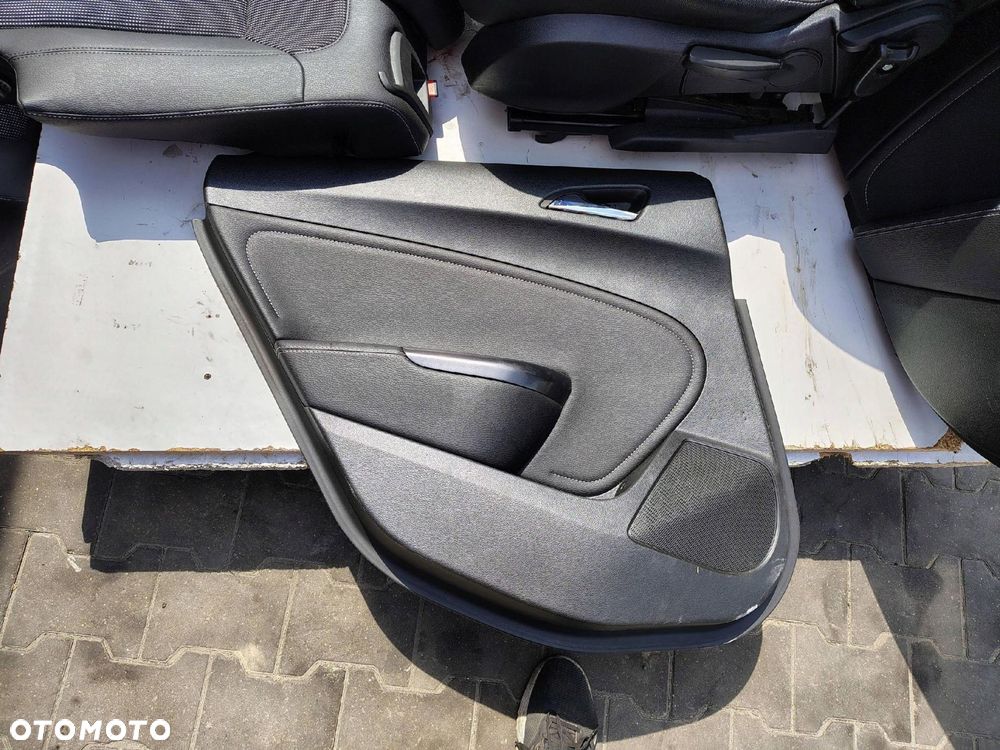 FOTEL FOTELE BOCZKI KANAPA KOMPLET CZARNE PÓŁSKÓRA OPEL ASTRA 4 IV J KOMBI - 13