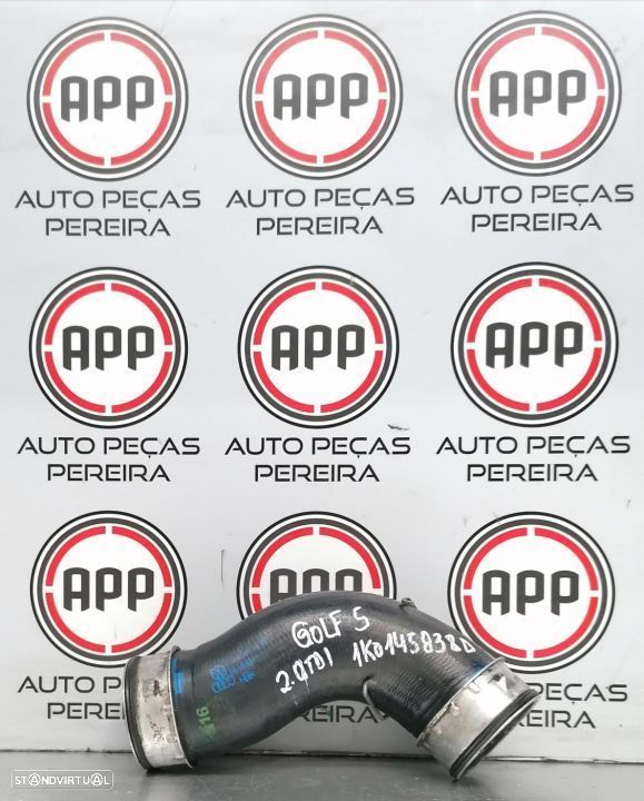 Tubo de intercooler Audi A3 Golf 5, Leon 1P 2.0 TDI 140 CV referência 1K0145 838D, 1K0145 832E , UNIDADE . - 1