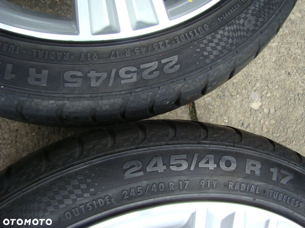 a291 5x112 Mercedes Benz w204 przód 7,5jx17 225/45 tył 8,5Jx17 245/40 lato - 12