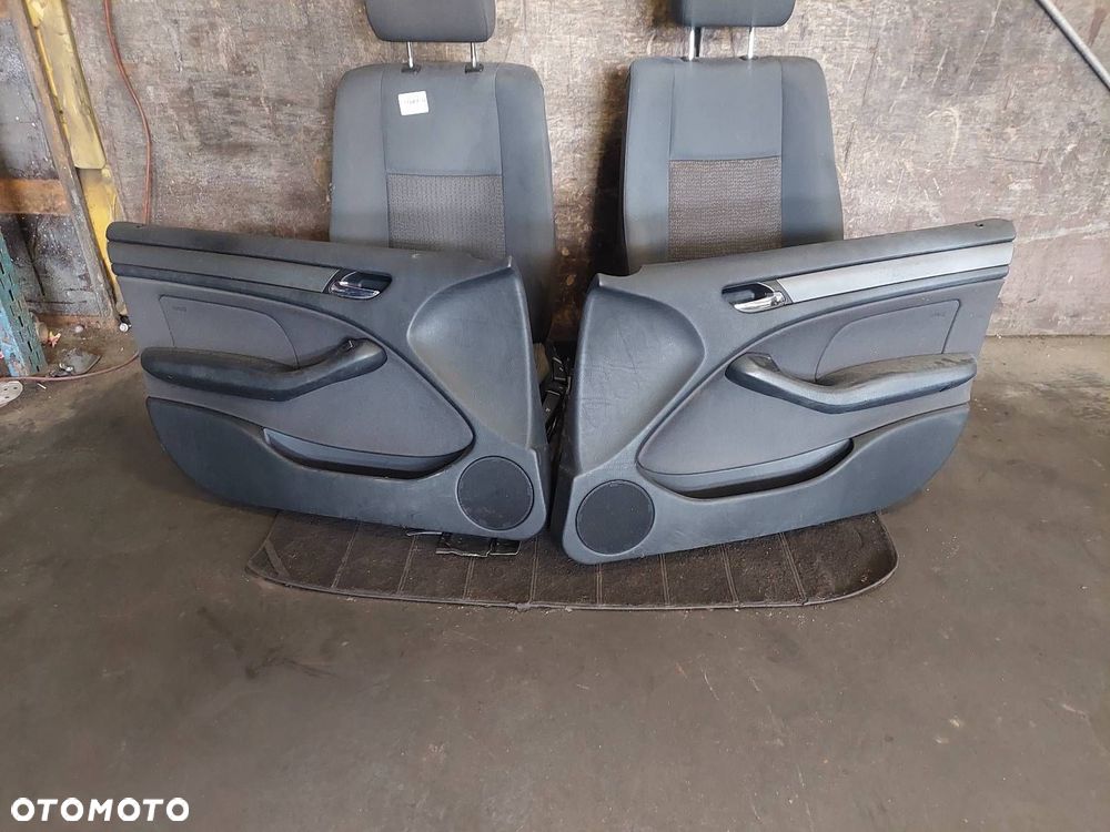 FOTELE KOMPLET LEWY PRAWY KANAPA TYŁ + BOCZKI BMW E46 LIFT KOMBI - 7