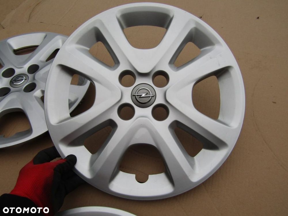 4x Kołpaki Strukturalne 15 Opel Corsa D E Adam Meriva Karl 4x100 - 14