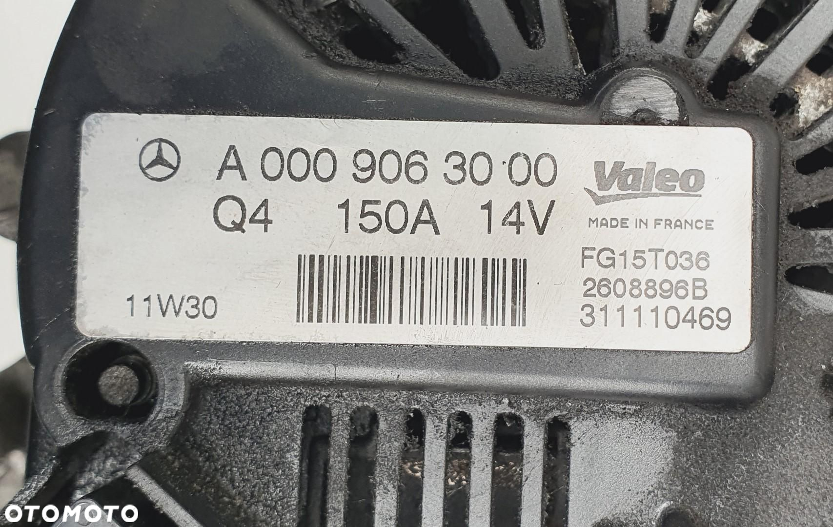 ALTERNATOR MERCEDES W204 1.8 CGI A0009063000 - 5