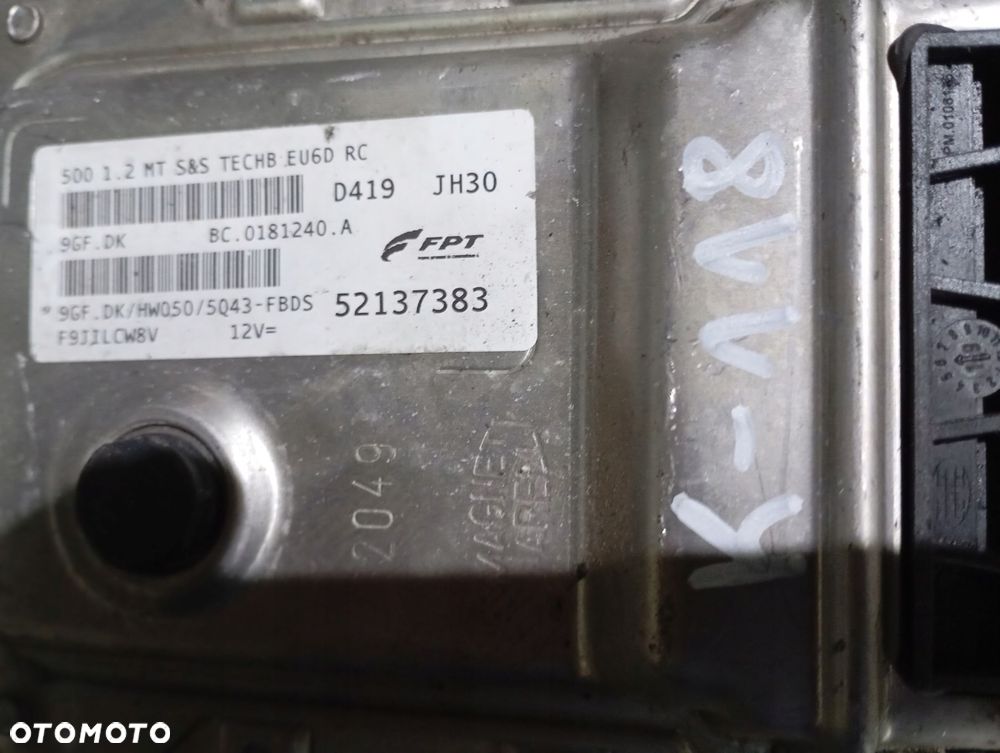 komputer ecu fiat 500 1.2 52137383 9gf.dk - 3