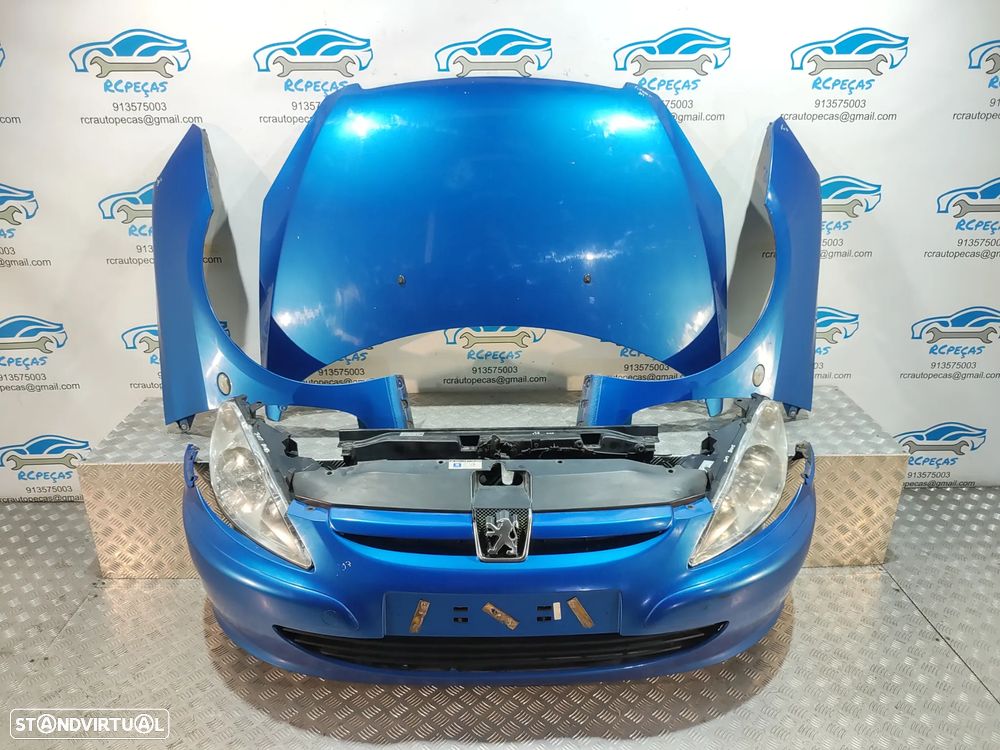 FRENTE COMPLETA PEUGEOT 307 3 A/C CAPOT PARACHOQUES GUARDA-LAMAS OTICAS RADIADOR VENTILADOR FRENTE FIBRA REFORÇO - 21