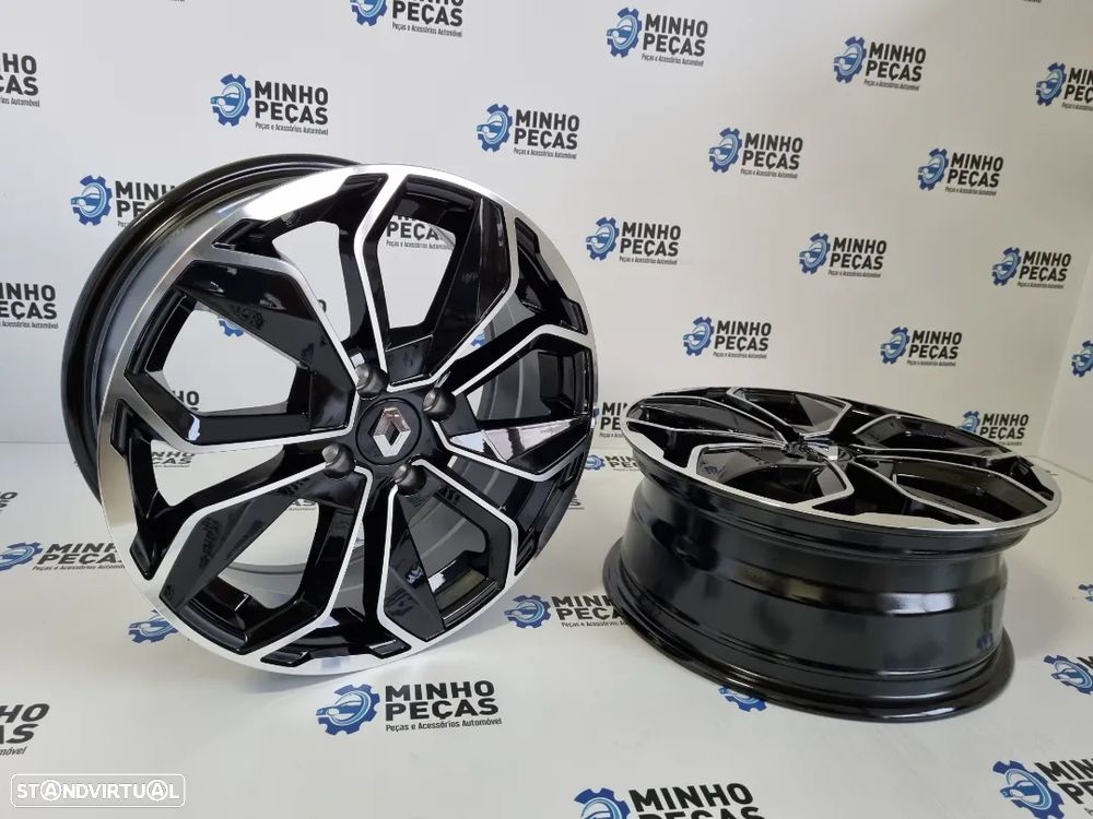 Jantes Renault Clio em 14 Preto Polido - 6