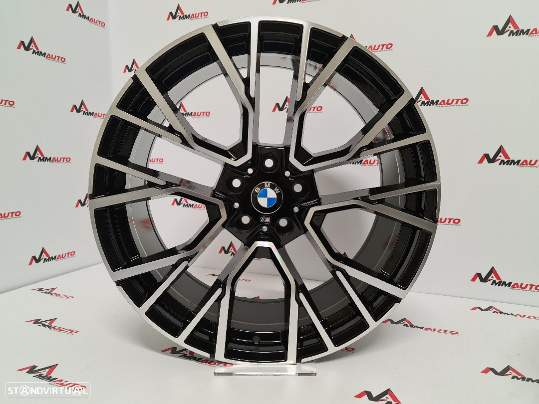 Jantes Look BMW X5 Competition 809M Preto Polido 21 - 4