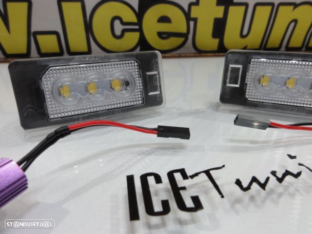 Suporte De Lâmpada De Matricula Com Led Branco Para Audi A1, A3, A4 B8, A5, A6, A7, Q3, Q5, Q7, TT, TTS, TTRS, Porsche Panamera 2010-, Seat Alhambra, Ibiza 6J SC/5-doors/ST 2008, Ateca, VW Sharan 7N, Touran GP2, Touareg 2, Tiguan, Polo, Golf 6, 7 Variant, Golf Plus, Jetta, Passat B6, B7, Skoda Fabia 5J, Superb 3T, Octavia (5E), Rapid  Yeti 5L. - 5